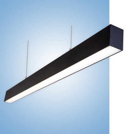 Светильник профильный L70 серия vs-ds-L70 в черном корпусе с протоколом управления Dali