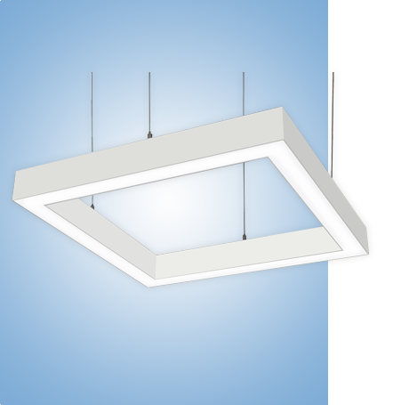 Светильник Quadro серия vs-ds-Quadro в белом корпусе с протоколом управления Dali
