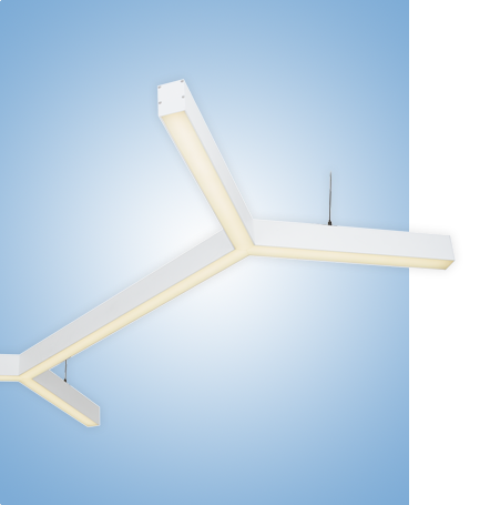 Светильник Bone серия vs-ds-Bone в белом корпусе с протоколом управления Dali